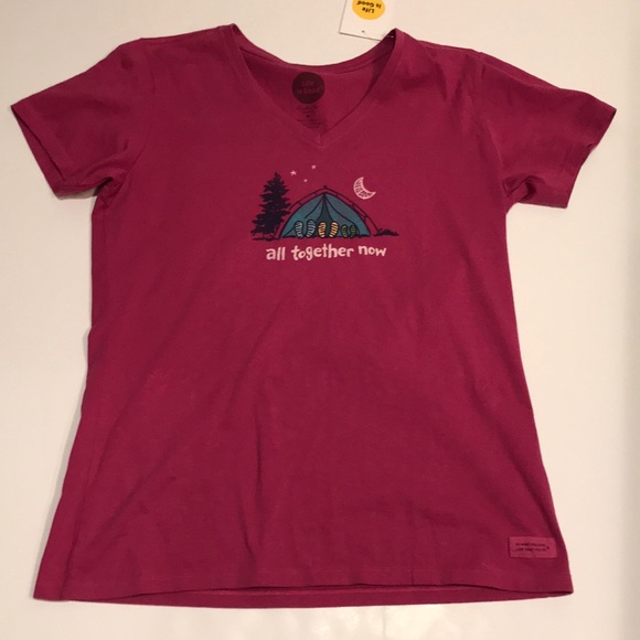 NWT Life is good all together now camping tent shirt size M, bundle and save - Picture 2 of 9